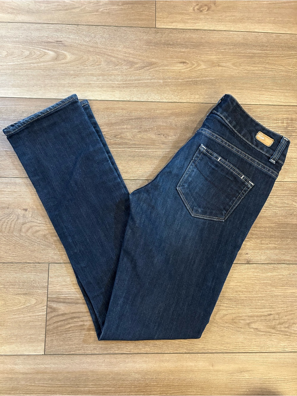 Paige Hidden Hills Bootcut Jeans Size 28 Dark Wash USA